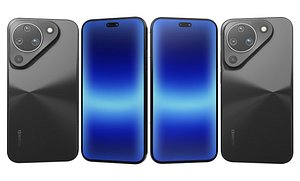 3D model Huawei Pura 90 Black