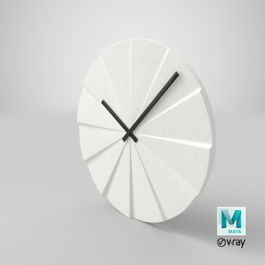 3D model wall clock https://p.turbosquid.com/ts-thumb/8g/OUIDhK/dMyJuoH2/stemcell_maya_vray_render/png/1550631325/1920x1080/fit_q87/dd519e95464791b169831f93c4714520bbfeebe3/stemcell_maya_vray_render.jpg