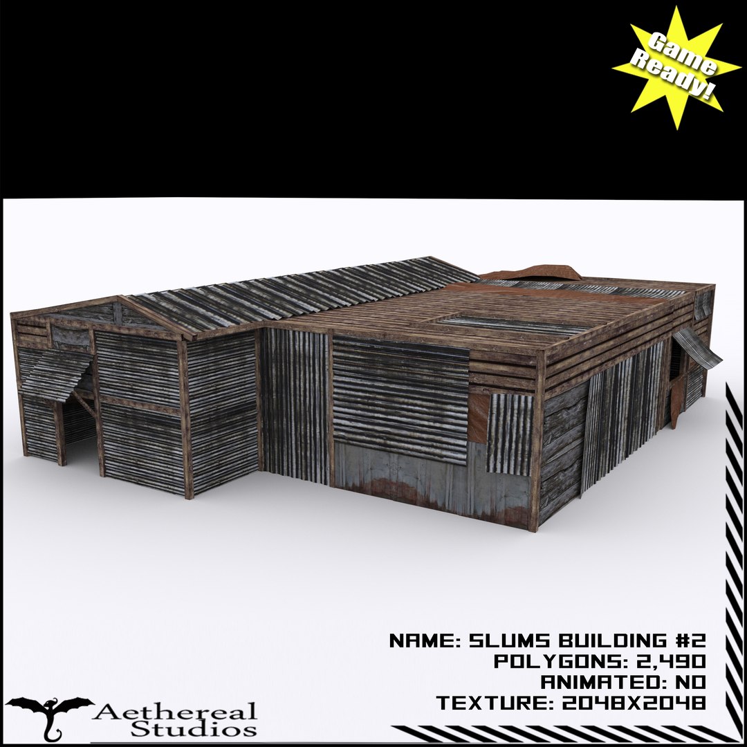 Slums Building 2 3d Fbx