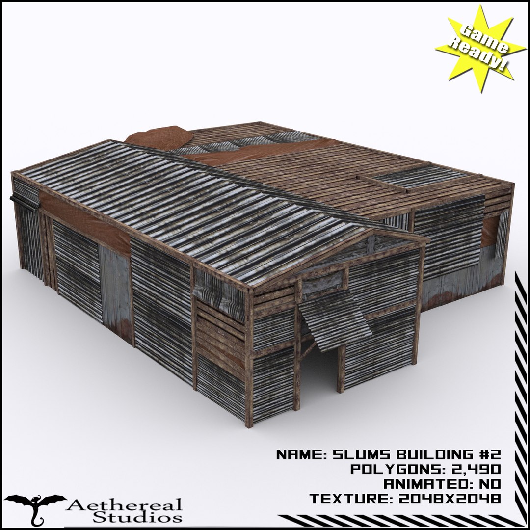 Slums Building 2 3d Fbx