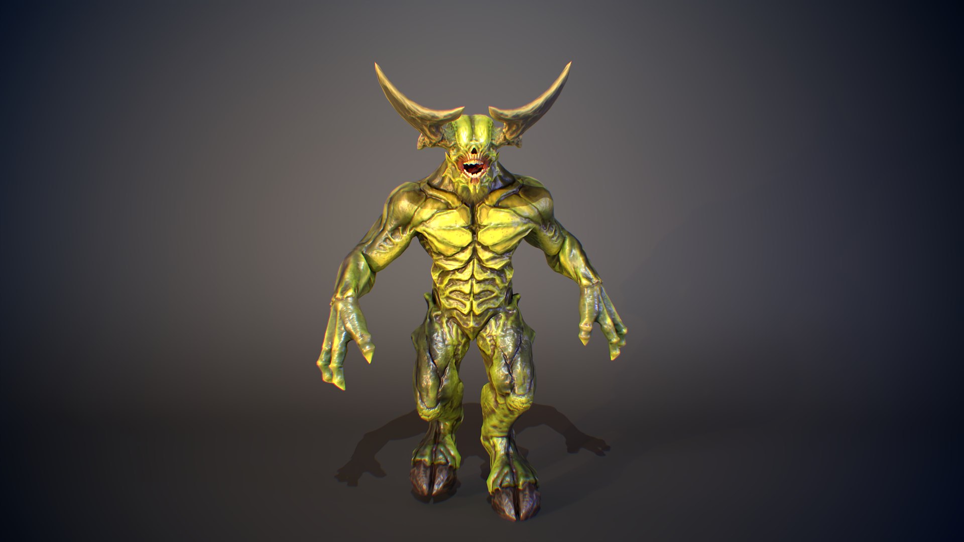 Monster 3D model https://p.turbosquid.com/ts-thumb/8g/b94WOu/wy/1017/png/1623500535/1920x1080/fit_q87/532c48f84db673944211817063e80be23746a6be/1017.jpg