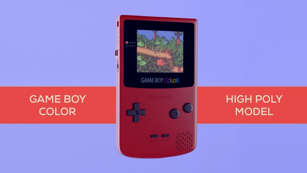 modelo 3d Gameboy Color - Blender - TurboSquid 2396632