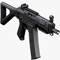 Sig Sg-552 Assault Rifle -Mobile Ready Low Poly