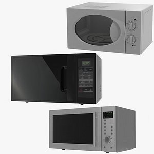 Microwave Ovens Generic 3D Models Collection 2
