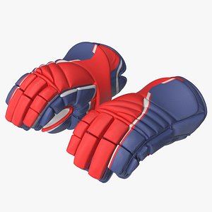 hockey gloves rigged 3D