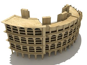 roman style building 3d model