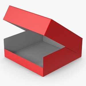 3D Red Cupcake Box model