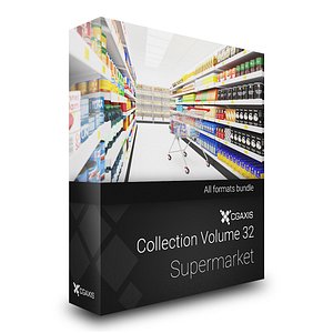 CGAxis Models Volume 32 Supermarket