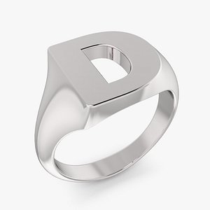 Initial Signet Ring D