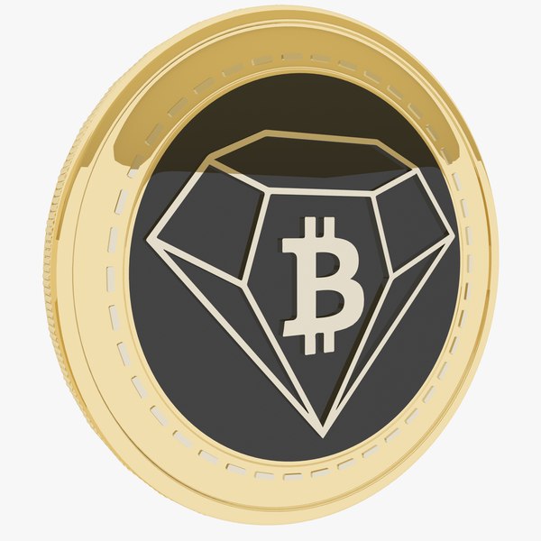 Bitcoin Diamond Cryptocurrency Gold Coin model