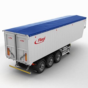 3d model trailer grain-carrier