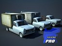 3d model old french pickup