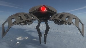 evil drone robot 3D