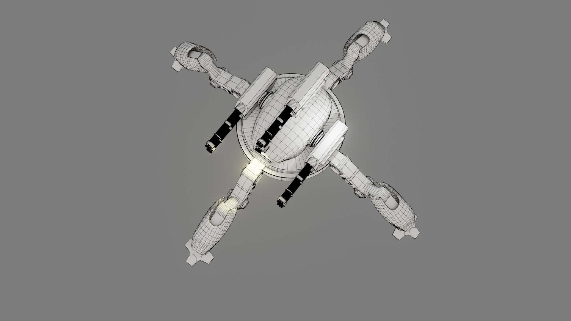 Sci Fi Quad Bot - Low Poly - Game Ready - PBR 3D model https://p.turbosquid.com/ts-thumb/8h/P2xwL4/Tq/wire_0012/jpg/1646305392/1920x1080/fit_q87/0b43f462720e968a97e66d00dddf3747c0c9cc93/wire_0012.jpg