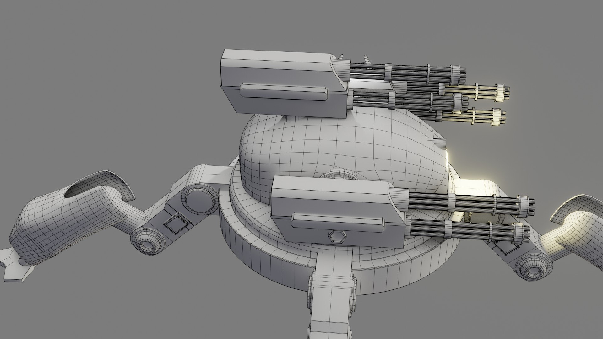 Sci Fi Quad Bot - Low Poly - Game Ready - PBR 3D model https://p.turbosquid.com/ts-thumb/8h/P2xwL4/nR/wire_0015/jpg/1646305395/1920x1080/fit_q87/0981cf823b574805f66f4ed0ae7105e52c6b1f60/wire_0015.jpg