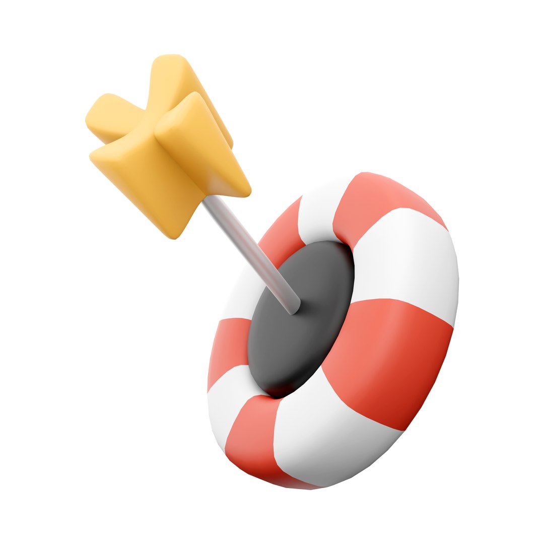 3D Target Icon Model - TurboSquid 2074175