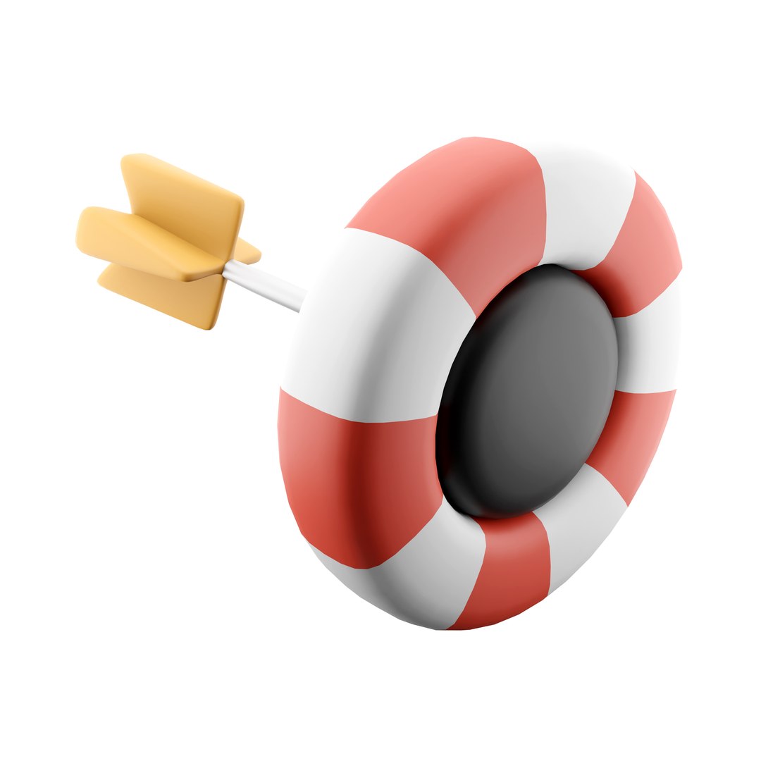 3D Target Icon Model - TurboSquid 2074175