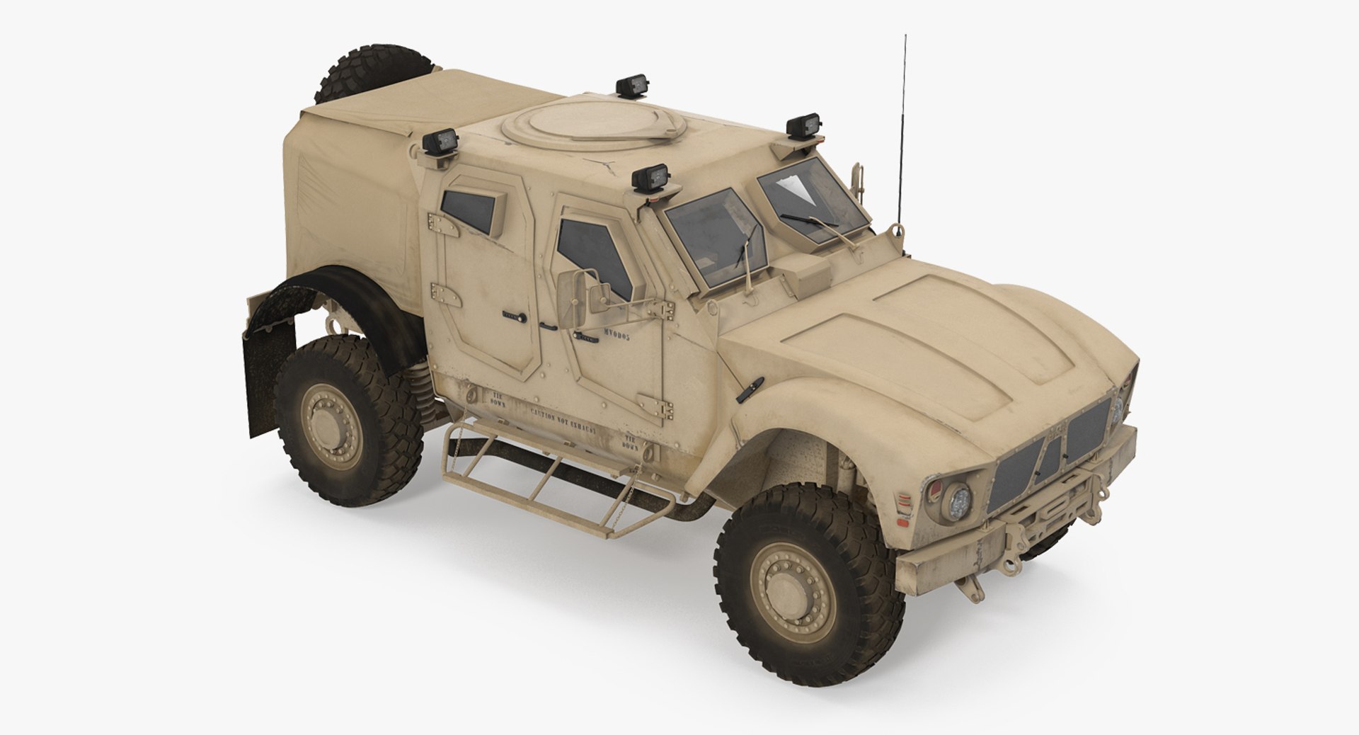 Oshkosh M-ATV Protected Military Vehicle 3D Model 3D model preview