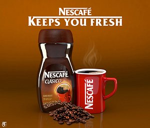 nescafe jar mug model