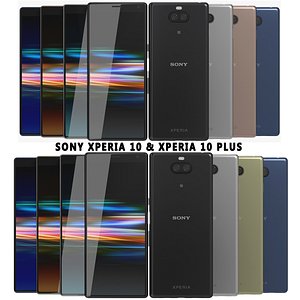 realistic sony xperia 10 3D model
