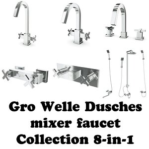 3d model gro welle mixer faucet
