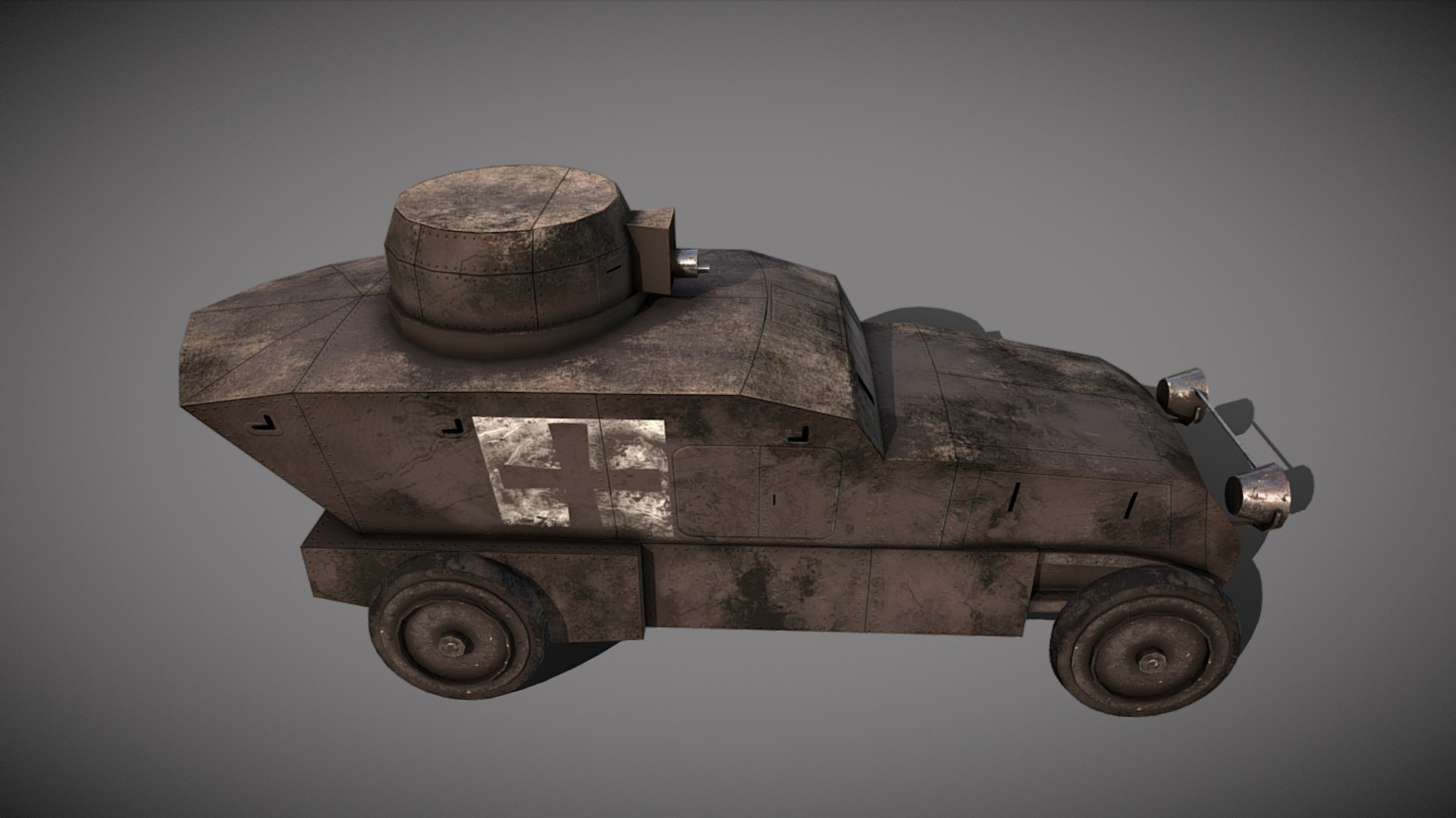 Panzerauto Romfell 3D Model - TurboSquid 1454569