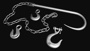 3D Hooks and chain model