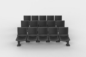 Stadium Seat 02 3D model 3D model