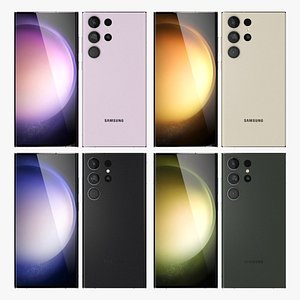 3D Samsung Galaxy S23 Ultra All Colors