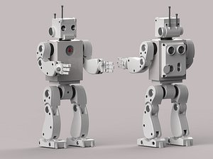 Cartoon Robot 3d model