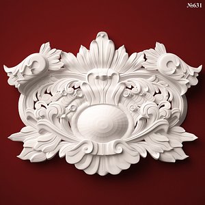 3ds decor element stl cnc