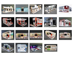 Booth Exhibition Stand C42 3D model