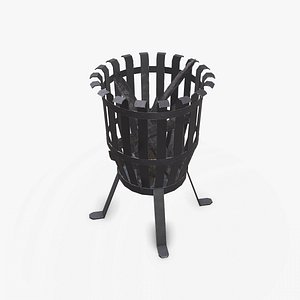 Fire Pit Basket Low-poly PBR