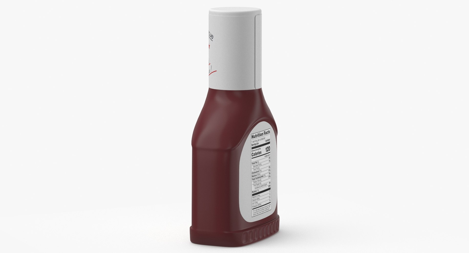 BBQ Sauce Blank and Generic Label 3D model - TurboSquid 2135752