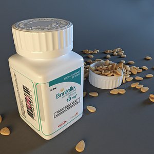 Pill bottle with pills