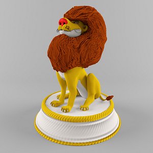 figure lion 3D model