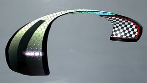 Ring Arch Tunnel Racing Track Asset