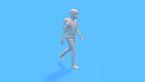 Low Poly Kid Going School