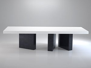 table bicolore 319 3D model