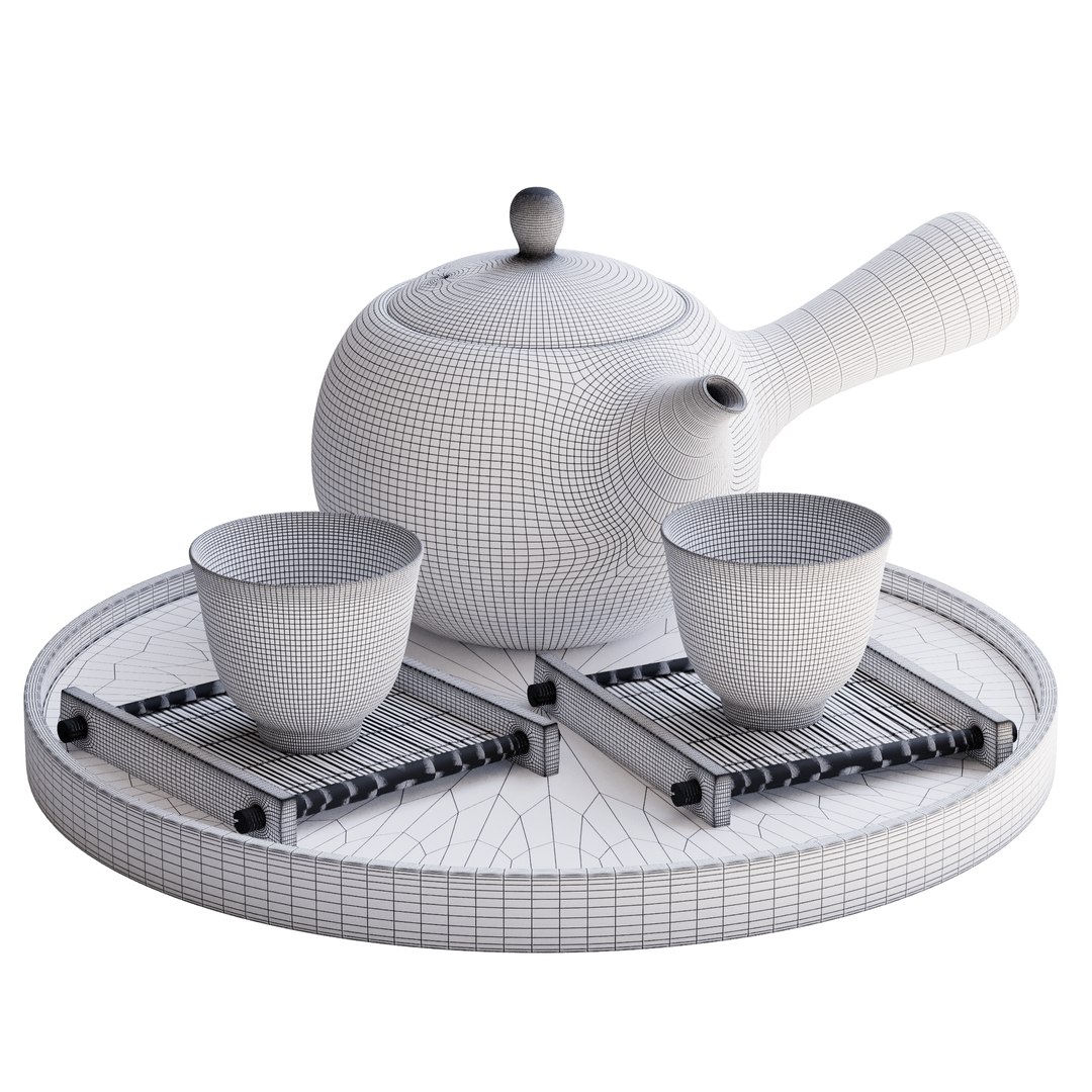 3D White Tea Set with Bamboo Coasters and Wooden Tray https://p.turbosquid.com/ts-thumb/8i/9lobVU/Hk/wire/png/1740410167/1920x1080/fit_q87/1a3a662f2b98b6e933c8e16813b2edf65118a64e/wire.jpg
