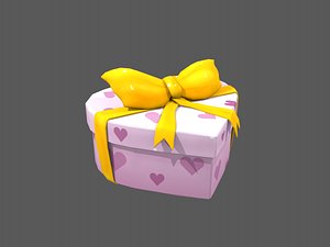 heart gift box 3D