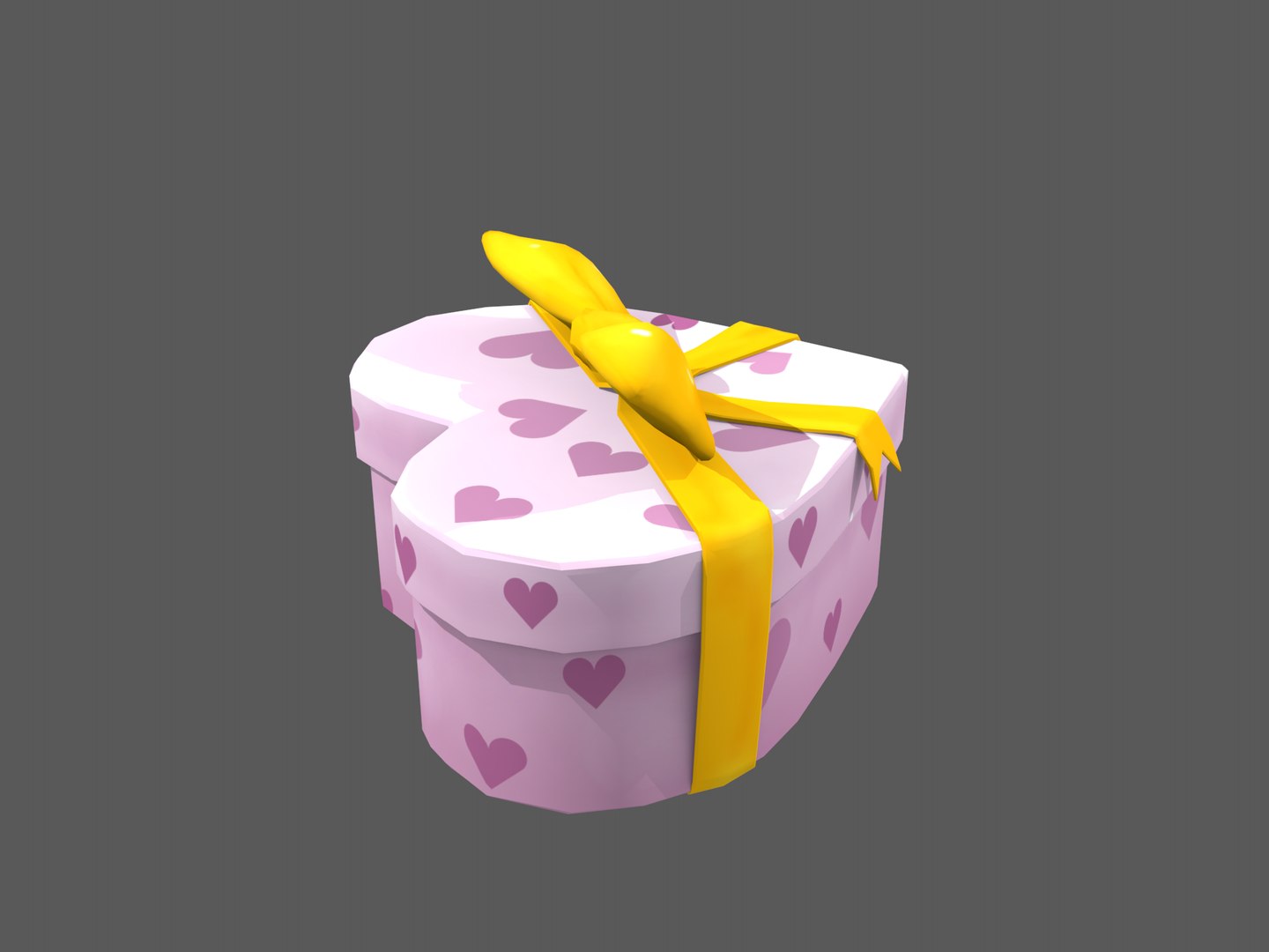 Heart Gift Box 3D - TurboSquid 1510459