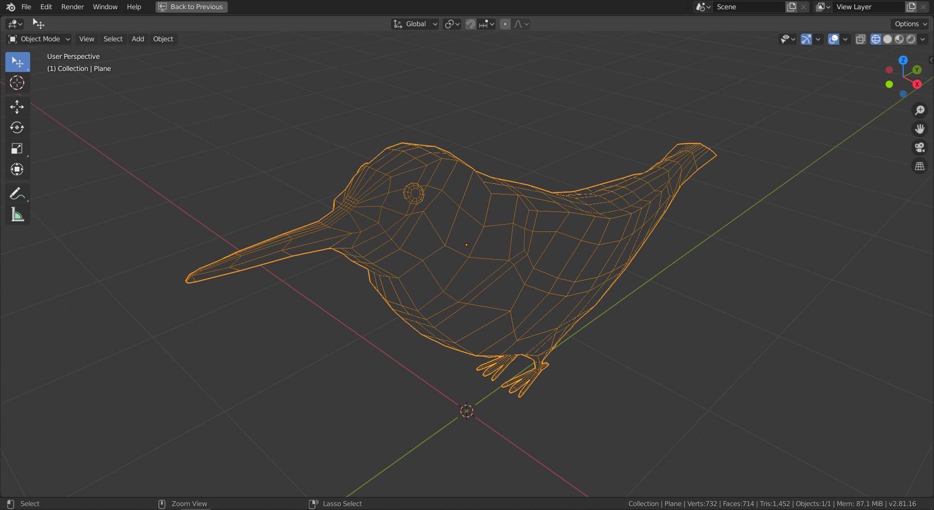 Bird Hummingbird 3D Model - TurboSquid 1598479