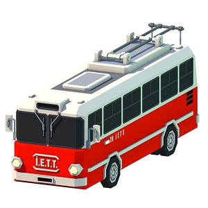 3D model Cartoon ISTANBUL BUS 03