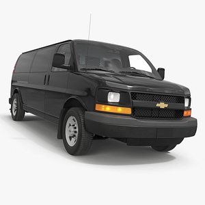 Utility Cargo Van Chevrolet Express 2016 Black