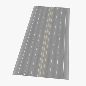 6 Lane Highway Straight - 3 Each Way