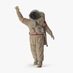 3D Astronaut Suit Haiying with Helmet Rigged for Maya model
