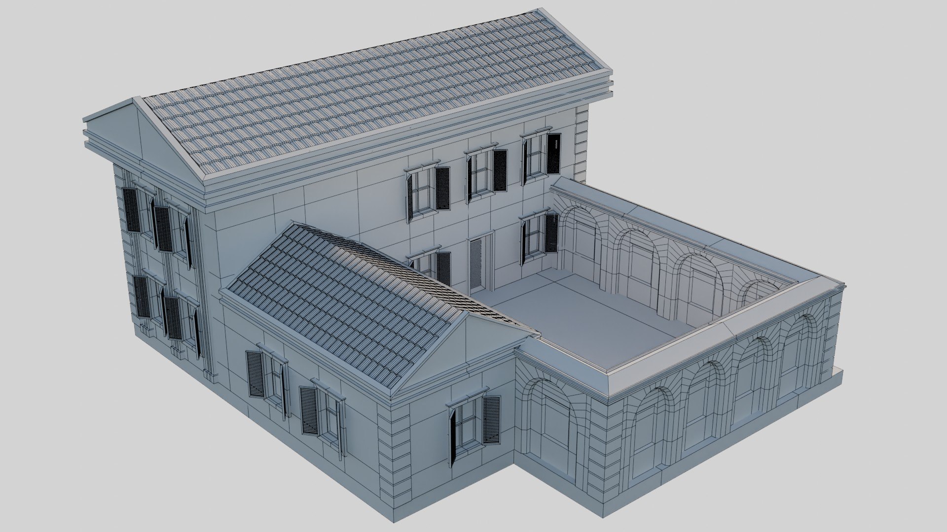 Ancient Roman House 02 3D Model - TurboSquid 2189310