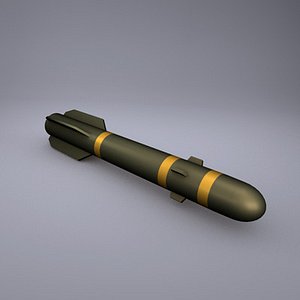 hellfire missile 3d model