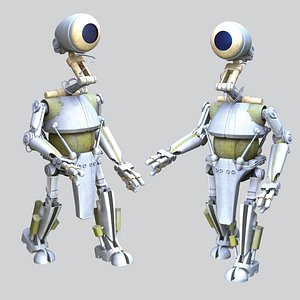 3D pk-4 worker droid star wars